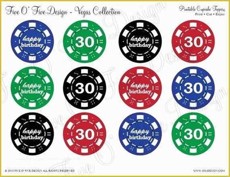 vegas poker chip template